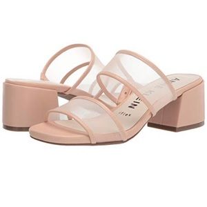 Nude Anne Klein Brielle Block Heel Sandal